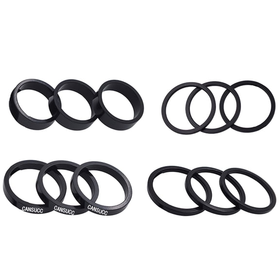 12Pcs Aluminum Alloy Bike Headset Spacer Bike Stem Headset Spacers Fork Washer