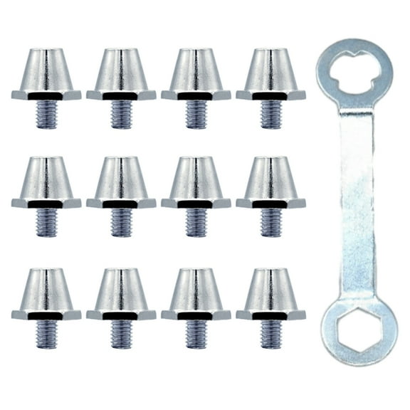 12Pcs Aluminum Football Boot Spikes Soccer Stud Replacement Football Cleats Stud Soccer Boot Cleats Track Shoes Accessor