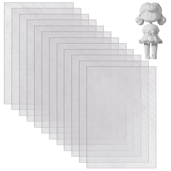 12Pcs Aluminum Wire Mesh 11.9~8.4 Inch Sculpting Mesh Sheet for Sculpting Clay Craft Metal Window Screen Net Small Hole Aluminum Net Sheet for Arts Craft Metal DIY Projects Home Decor DIY