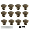 thumbnail image 1 of 12Pcs Antique Brass Knobs Handles For Cabinet Doors Drawer Cupboard Door Knob, 1 of 5