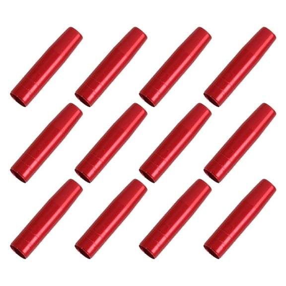 12Pcs Arrow Insert Adaptor 8mm Screw Thread Hole Connector Aluminum Shaft Sleeve 12Pcs Red