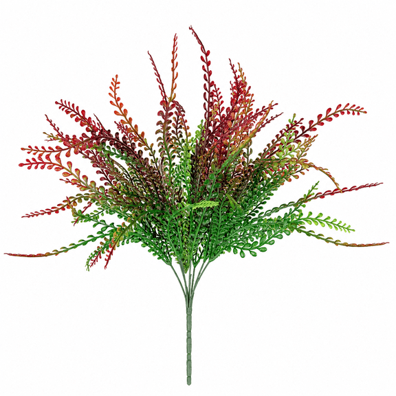 Artificial Gold Floral Stems, 10 Piece Glitter Leaf Picks with Flexible ...