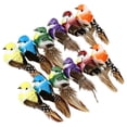 thumbnail image 1 of 12Pcs Artificial Bird Clip Ornaments, Mini Bird Figurine Clips, Decorative Branch Bird Clips, Fake Bird Craft Decorations, Clip On Bird Ornament Set for Floral Wreath Garden Wedding Home DIY Decor, 1 of 7
