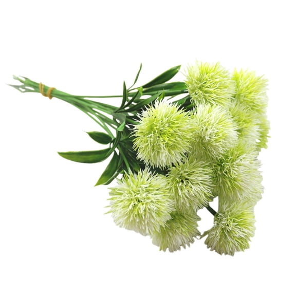12Pcs Artificial Flowers Dandelion Plastic Bundle Fake Flowers Decor For Wedding