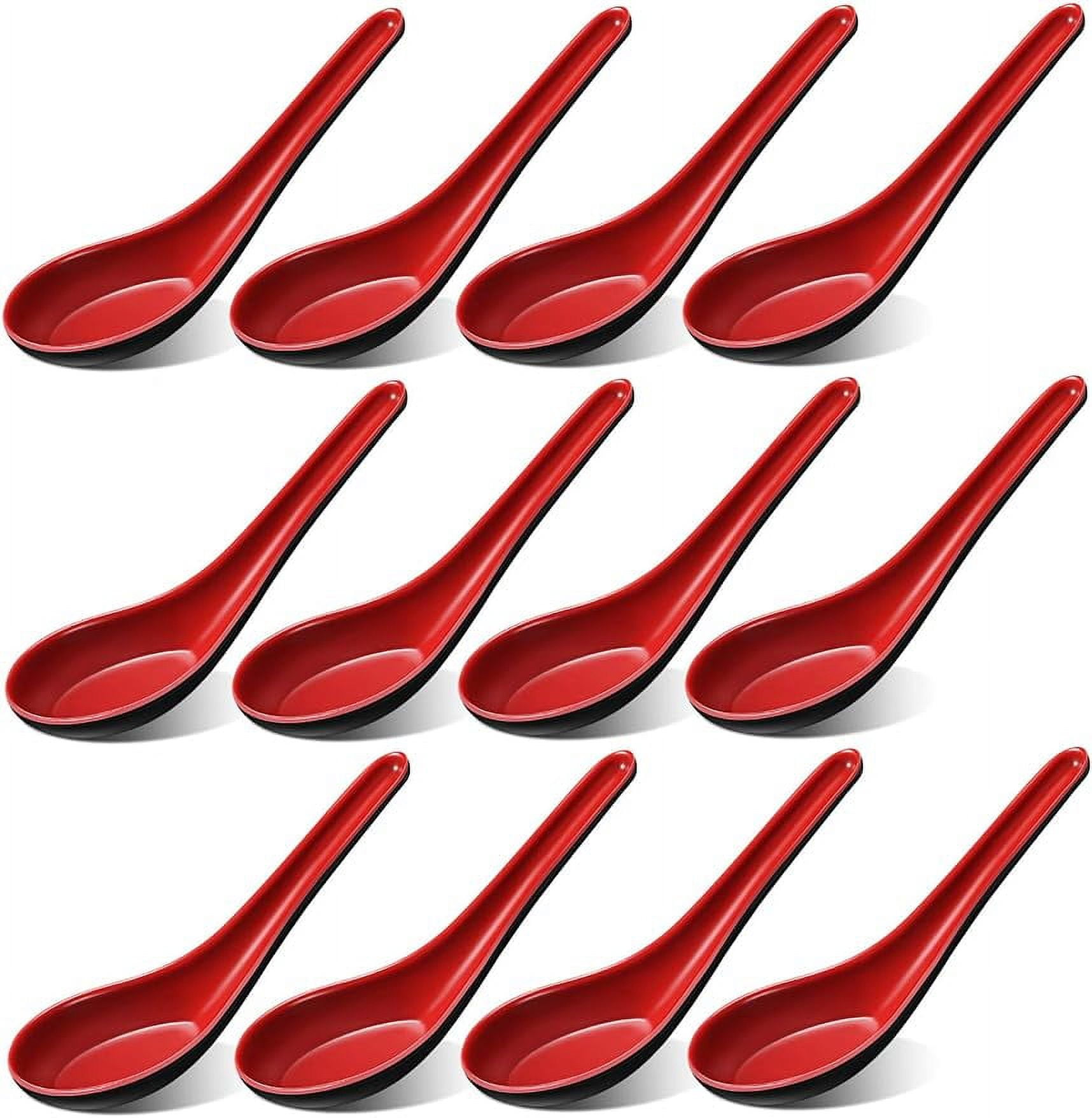 12Pcs Asian Soup Spoons, Rice, Wonton, Soba, Pho, Ramen, Noodle Soup ...