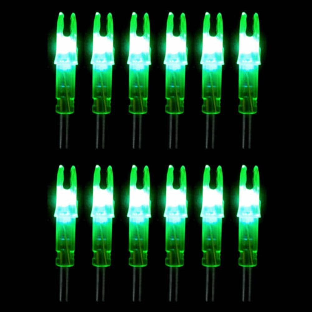 12Pcs Automatic Led Archery Arrows Lighted Nocks 6.2Mm Arrow Nock Tail