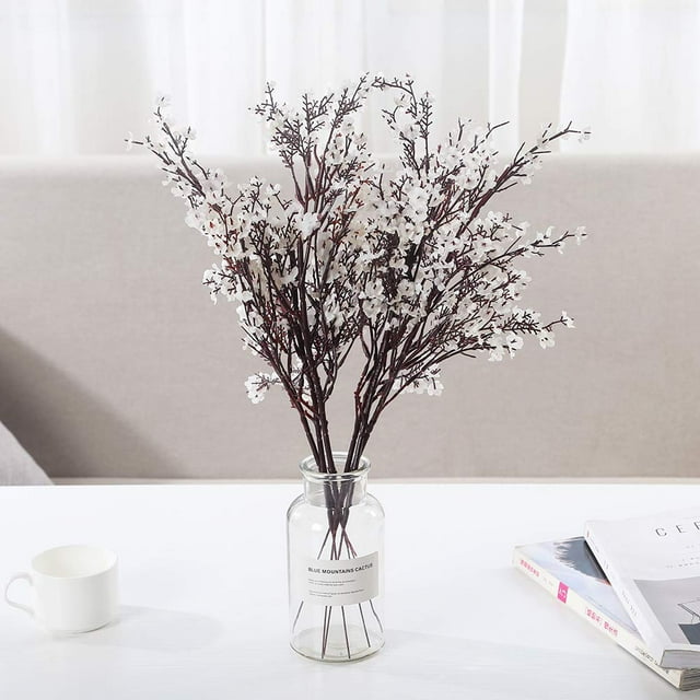 12Pcs Babys Breath Artificial Flowers Gypsophila Bouquets Bulk Real Touch Fake Silk Flowers for
