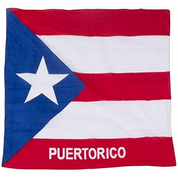 12Pcs Bandanas 100% Cotton Double Sided Paisley Print Head Wrap Scarf Headband Puerto Rico Flag