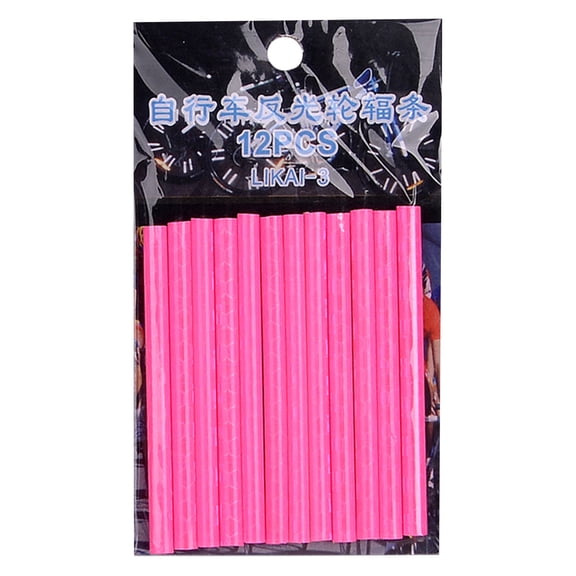 12Pcs Bicycle Spoke Reflectors, Lightweight Strong Abs With Reflective Film, 360° Reflection For Cycling Safety, Easy Installation And Reusable