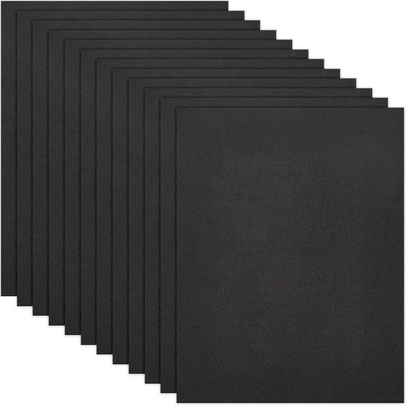 12Pcs Black EVA Foam Insole 12  9 Inches 3mm Thick Rectangle Eva Foam Sheets Eva Foam Padding Sheets for Insole Making
