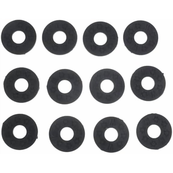 12Pcs Black Guitar Strap Locks Strap Holder Sturdy Synthetic Rubber Guitar Strap Blocks Protector Block Strap Locks Straps and Strap Locks$$Music