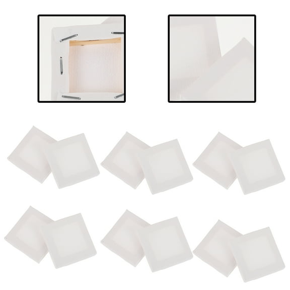 12Pcs Blank Art Canvas Frame DIY Painting Boards Portable Painting Wrap Frames