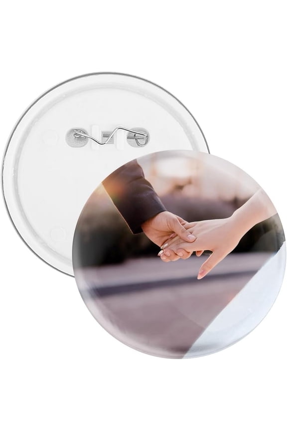 12Pcs Blank Round Pins Button Blanks Silver Metal Iron Cover Flat Cabochon Badge Basic Blank Bezel Tray Lapel Pin Brooch Buttons with Plastic Back for Jewelry Making DIY Crafts Accessories Silver