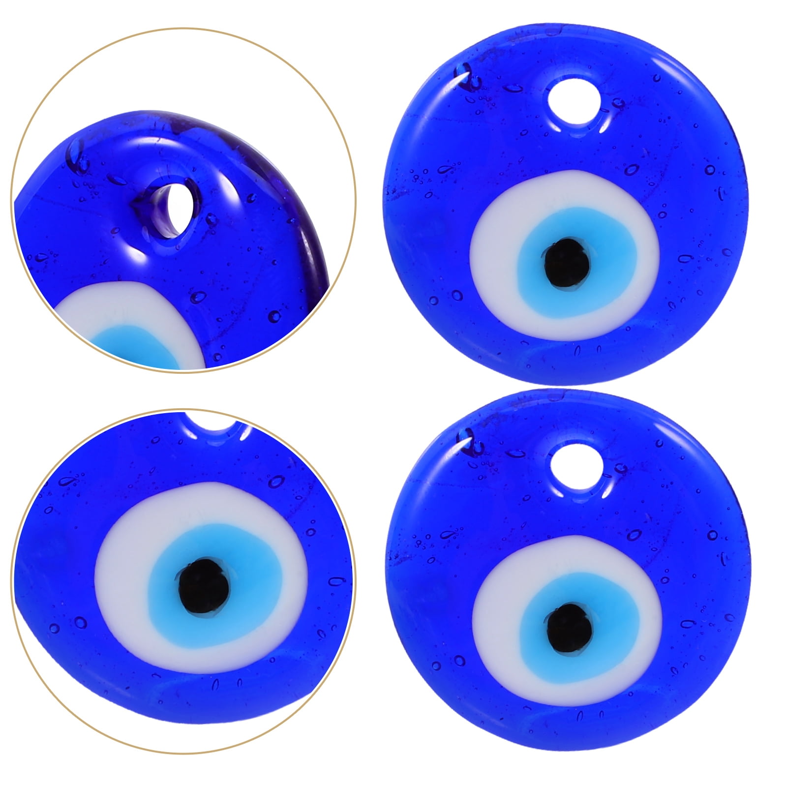 54 Pcs Red Evil Eye Lampwork Glass Beads – 8mm Loose Beads For DIY Jewelry, Bracelets, Necklaces, Craft Making