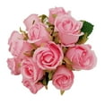 thumbnail image 1 of 12Pcs/Bouquet Artificial Rose Flower Arrangement DIY Wedding Party Home Decor Pink Silk Cloth, 1 of 8