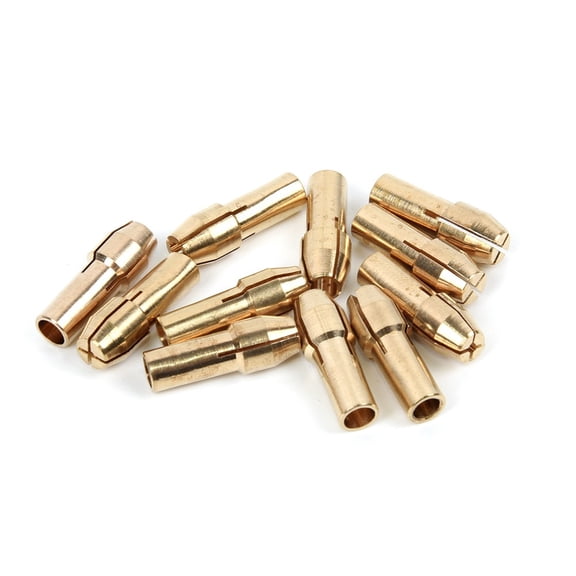 12Pcs Brass Collet Chuck 0.5/ 0.8/1.0/1+ 2 / 1.6.2Mm + M8 * 0.75 Rotary Tools YIWEI