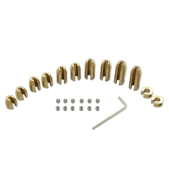 12Pcs Brass Wheel Spoke Balance Weights Kit For Motorcycle Spoked Wheels