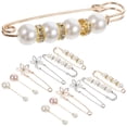 thumbnail image 1 of 12Pcs Brooch Pin Sweater Pants Shawl Pins Clips Clothing Dress Pants Skirt Waist Pin, 1 of 8