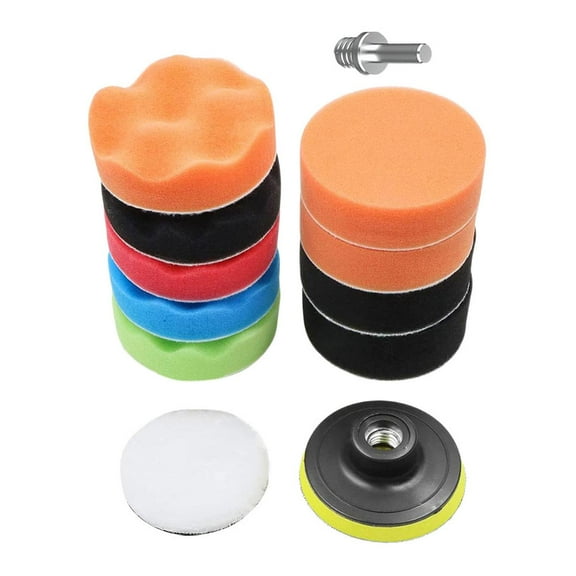 12Pcs Buffing Polishing Pads Polisher for Waxing Compounding 5inch