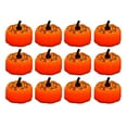 thumbnail image 1 of 12Pcs Candle Light Luminous Flameless Realistic Decorative Eye-catching Ghost Festival Decoration Battery Powered Halloween Pumpkin LED Electronic Candle Lamp Night Light Party Supplies, 1 of 8