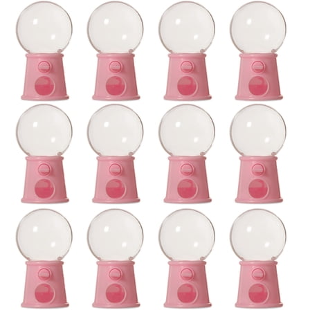 12Pcs Candy Machine-Shaped Candy Boxes Wedding Candy Boxes Candy Dispenser Peach