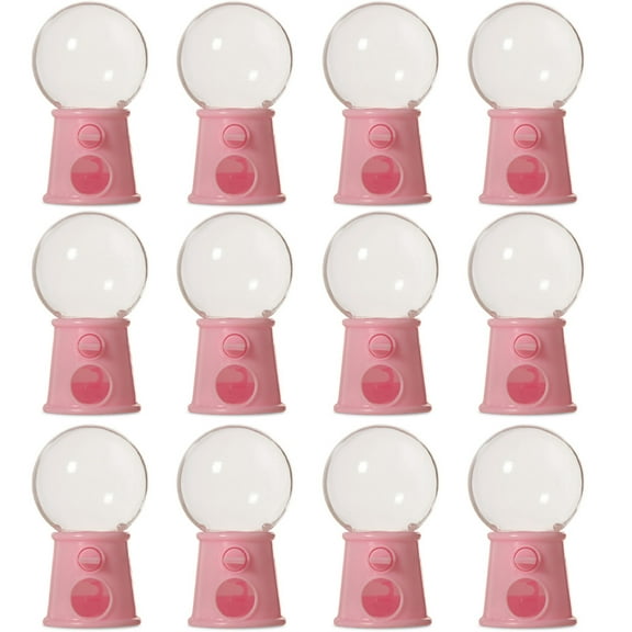 12Pcs Candy Machine-Shaped Candy Boxes Wedding Candy Boxes Candy Dispenser Peach