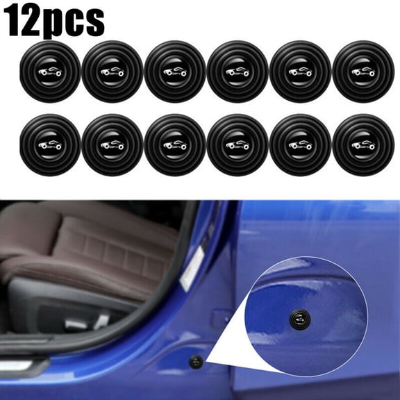 12Pcs Car Door Anti-Collision Pad Sound Insulation And Shock-ABSorbing Gasket
