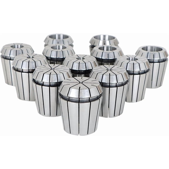 12Pcs Carbon Steel ER40 Spring Collet Set 1/8-1-1/8 Inch Fit for CNC Milling Lathe Tool and Engraving Machine