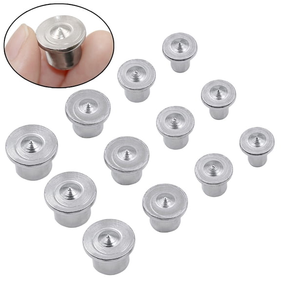 12Pcs Center Points Pin Woodworking Alignment Tool Round Wood Pin Locator Set