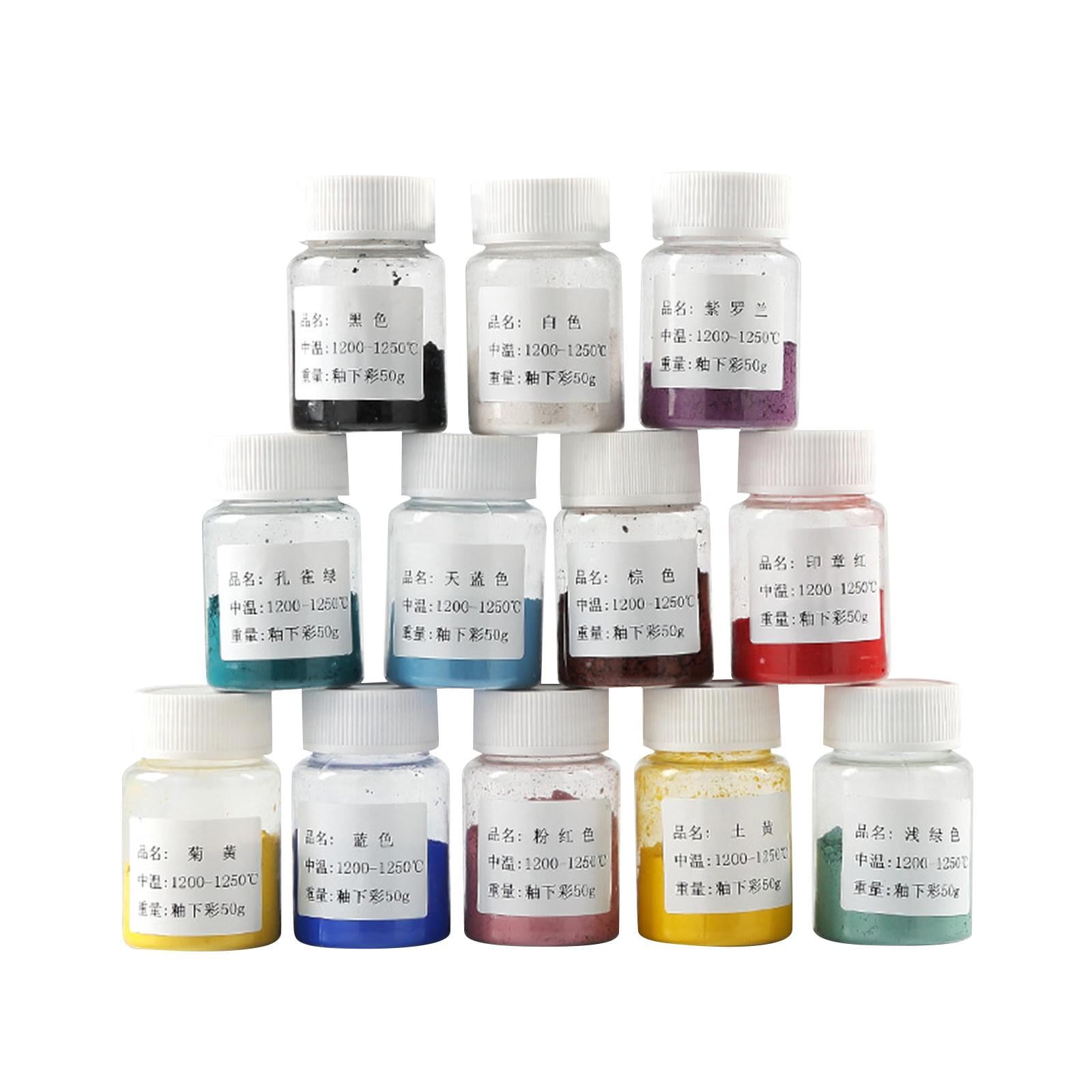 12Pcs Ceramic Underglaze Paint Colors Ceramic Clay Pigment, Ceramic