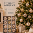 thumbnail image 1 of 12Pcs Christmas Ball Ornaments 2.36in Shatterproof Painted Xmas Tree Balls Pre Strung Hanging Decor for Home Mantel Holiday Party Decoration, 1 of 5