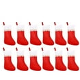 thumbnail image 1 of 12Pcs Christmas Stockings,14'' Christmas Velvet Stockings,Traditional Christmas Stockings with Gold Trim,Xmas Stockings Classic Personalized Stocking Decor,for Xmas Fireplace Staircase Decor(Z3-Red), 1 of 8