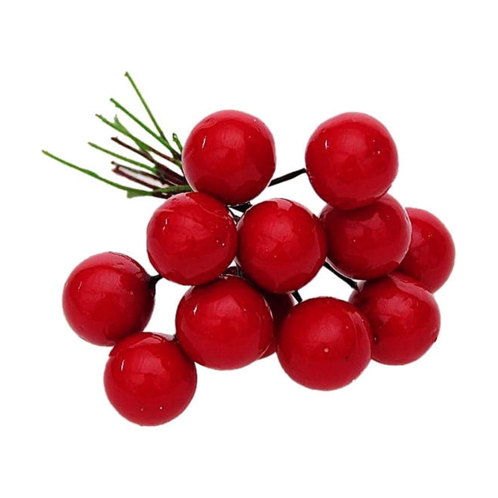 12Pcs Christmas Tree Decoration Cherry Christmas Decorative Pendant