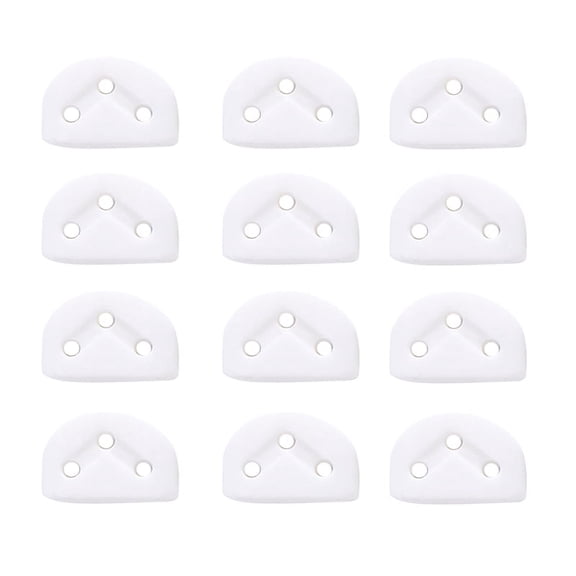 12Pcs Classical Guitar Rollers String Retainer Guides Guitar String Locks Nut Block Clamp, White
