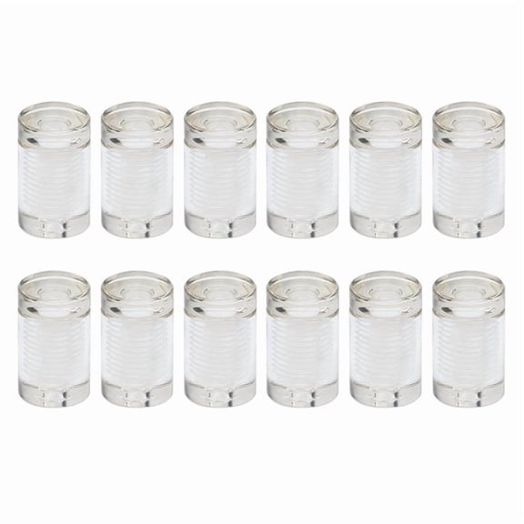 12Pcs Clear Standoffs, 3/4x1inch Acrylic Standoff Screws, Wall Sign Standoff Mounting Hardware,Advertising Standoff Nail