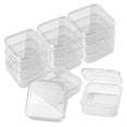 thumbnail image 1 of 12Pcs Colorful Plastics Storage Containers Stackable Small Square Boxes with Lid Home and Offices Storage Essential, 1 of 8