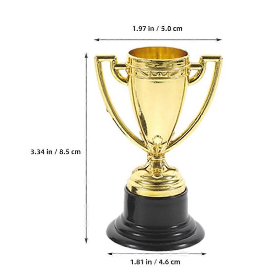 12Pcs Competition Trophy Plastic Trophy Model Party Trophy Cup Ceremony Competition Trophy