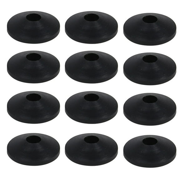 12Pcs Conical Toilet Bolt Rubber Washer Beveled Gasket Washers Leakproof Washers Toilet Seats Screws Replacement Part
