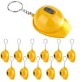 thumbnail image 1 of 12Pcs Construction Partys Mini Flashlight Keychain Miniature Construction Helmet Flashlight Small Safety Hat Keychain, 1 of 6