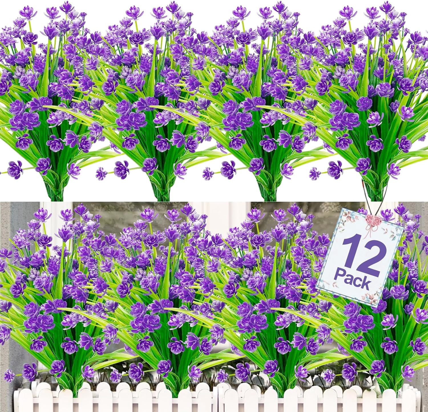 12Pcs Corn Flower Artificial Flowers Outdoor UV Resistant Fake Flowers ...