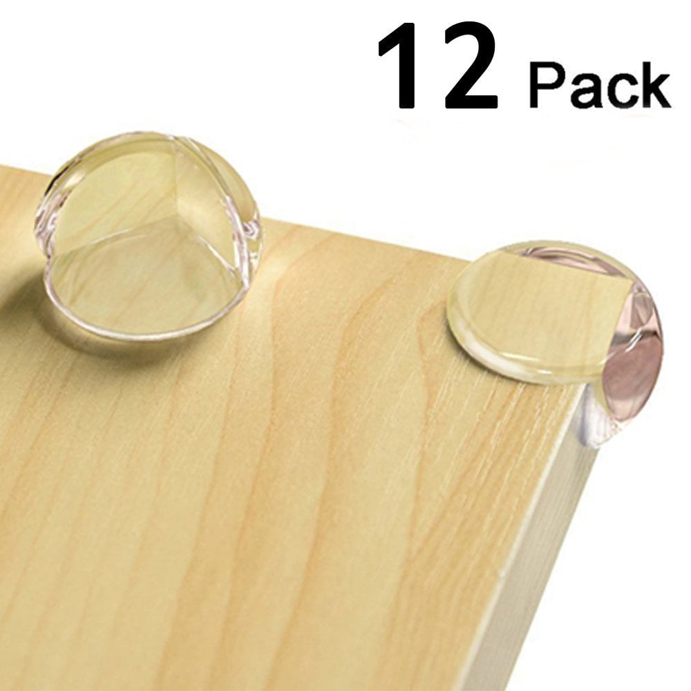 12 pack Corner Protector for Baby, Clear Corner Protectors , Furniture  Corner Guard & Edge Safety Bumpers , Furniture & Table Edges Furniture &  Sharp Corners Baby Proofing (L Shape) 
