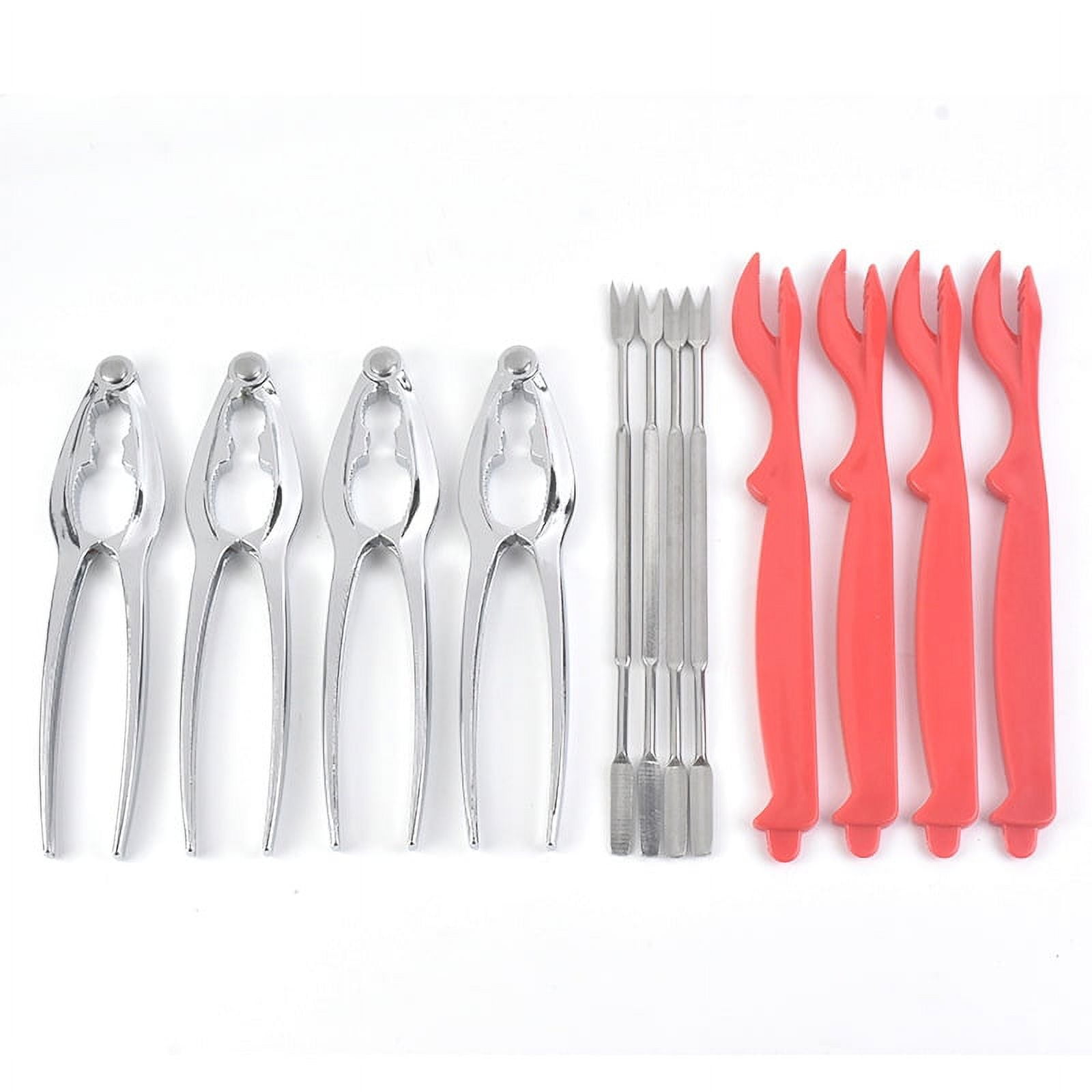 12Pcs Crab Claw Crackers and Tools Set, Seafood Tools Set Crab Leg