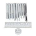 12Pcs Craft Tool Die Punch Kit High Hardness Anti Rust DIY Leathercraft