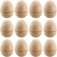 thumbnail image 1 of 12Pcs DIY Paper Mache Easter Eggs, Unfinished Blank Eggs Fillable Easter Eggs Simulation Egg Painting and Realistic Egg Crafts for Party Home Decor, 1 of 7