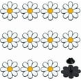 thumbnail image 1 of 12Pcs Daisy Enamel Pins Alloy Brooches for Backpack Clothes White 23.5mm, 1 of 5