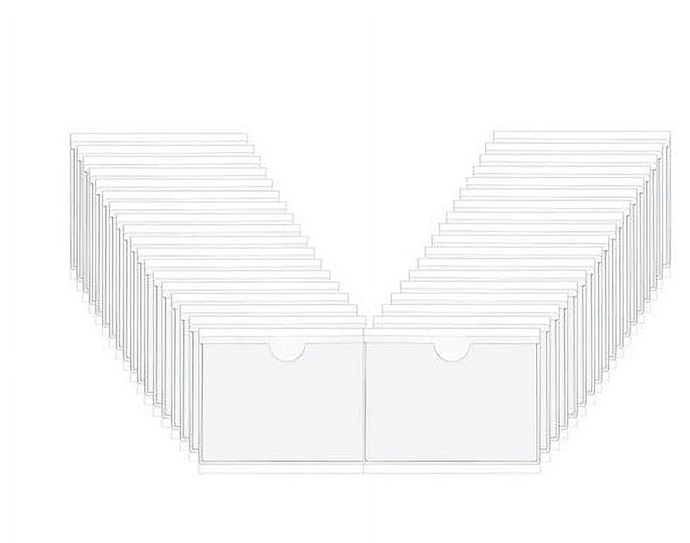 12Pcs Delivery Box Card Sleeves Self Adhesive Label Covers Vertical