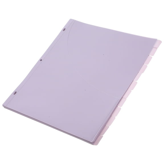 Homoyoyo 12Pcs Pocketed Page Dividers with Three Hole Design for Binder Organization