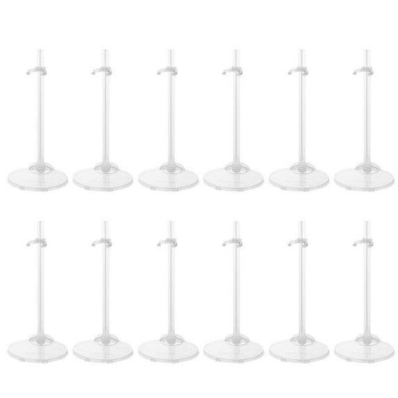12Pcs Doll Stand Action Figure Display Organizer Doll Support Doll Display Bracket Doll Holder