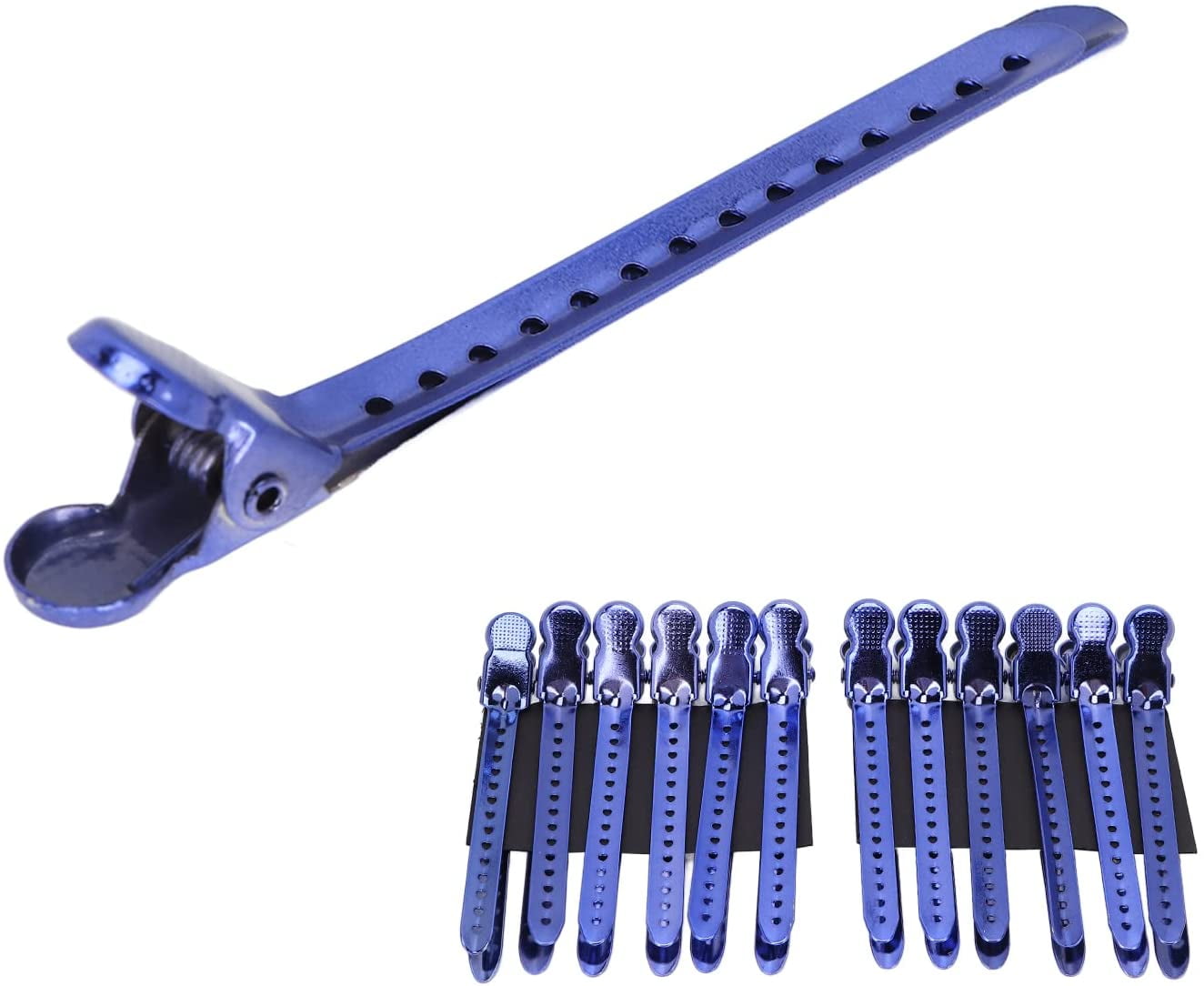 12Pcs Duckbill Clip Stainless Steel Hair Styling Clips Professional Shop Hair Clips Hair Salon