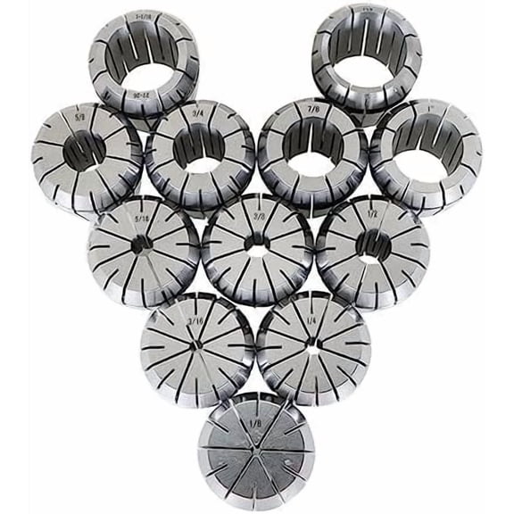 12Pcs ER40 Collets with Common Size 1/8 3/16 1/4 5/16 3/8 1/2 5/8 3/4 1 1-1/16 1-1/8$$Tools & Hardware Other